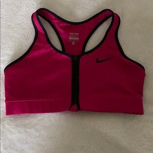 Nike Zip-up Sports Bra NWOT